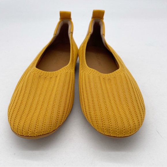 Everlane Womens The Day Glove in ReKnit Mustard Yellow Flats Size 7.5 Balletcore - Picture 6 of 12